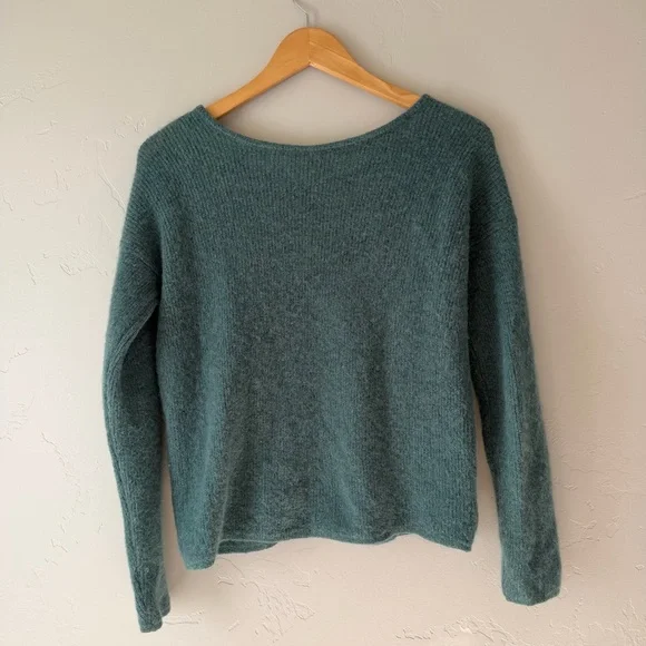 Sezane Teal Gaspard Cardigan - Picture 6 of 8